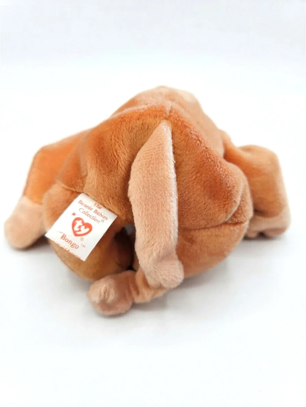 RARE: Ty Beanie Baby Bongo the Monkey (Tan Tail)